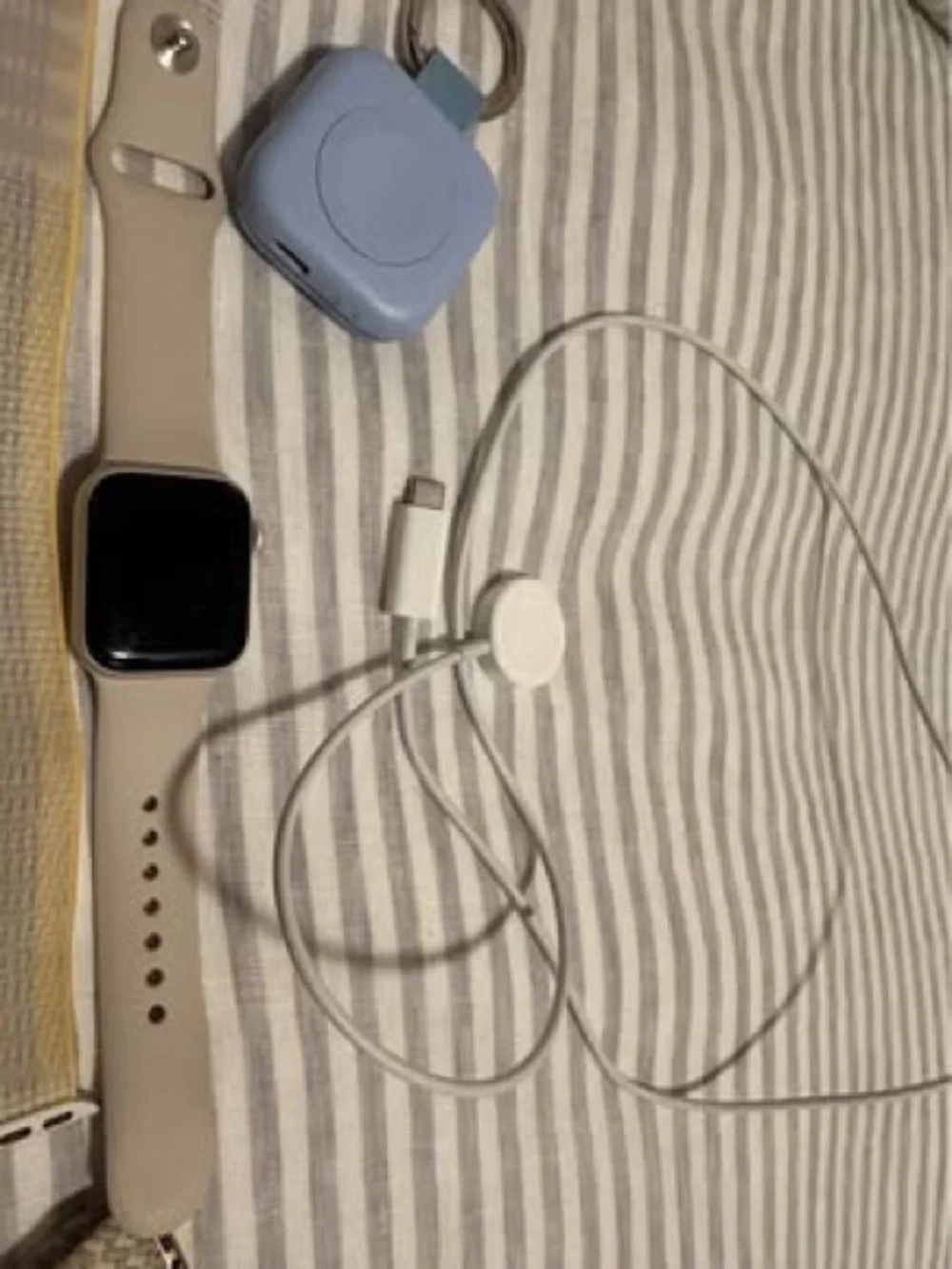 Apple Watch with Pastel Silicone and Woven Bands